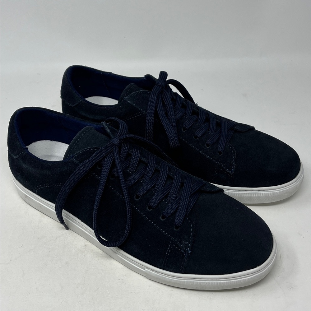 J.CREW SUEDE NAVY BLUE LEATHER UPPER LACE UP SNEAKER Mens Sz 10 NEW